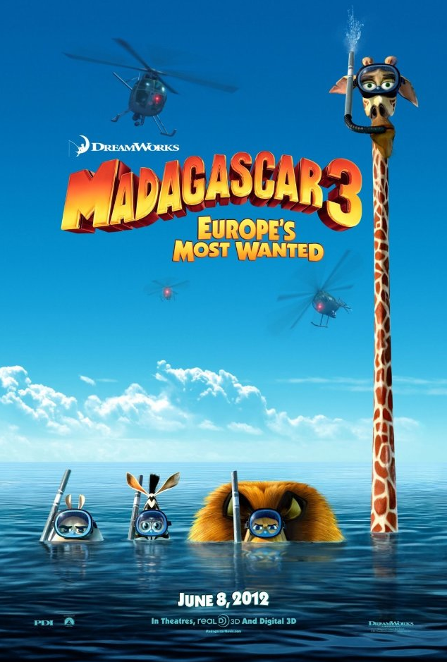 Madagascar 3: Europe's Most Wanted poster